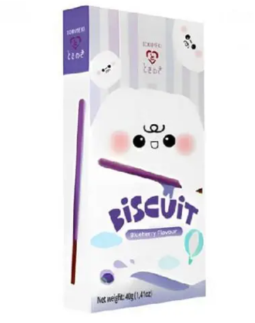 BISCOTTI AL MIRTILLO – SNACK DOLCE CROCCANTE GUSTO BLUEBERRY 40G