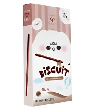 BISCOTTI AL CIOCCOLATO – SNACK DOLCE CROCCANTE GUSTO CHOCOLATE 40G