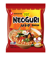 NONGSHIM NEOGURI RAMYUN SEAFOOD & SPICY – NOODLES ISTANTANEI PICCANTI AI FRUTTI DI MARE 120G