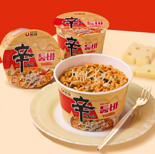 NONGSHIM SHIN RAMYUN TOOMBA CUP – NOODLES ISTANTANEI COREANI CREMOSI PICCANTI 114G