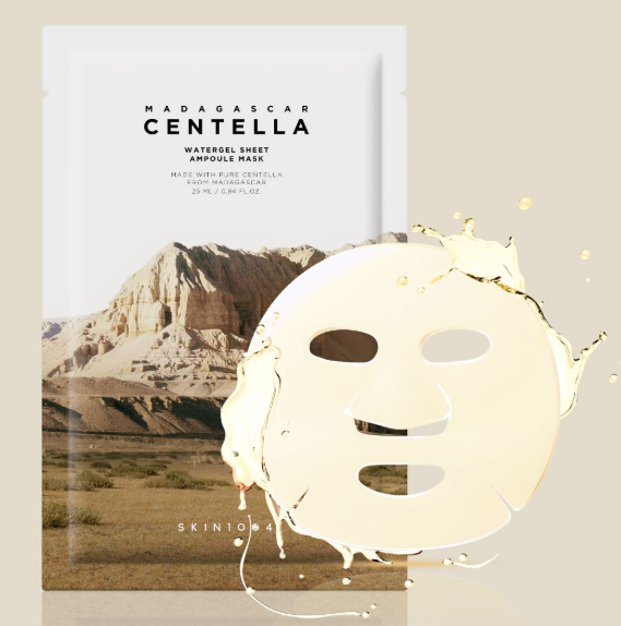 SKIN1004 MADAGASCAR CENTELLA WATERGEL SHEET AMPOULE MASK – MASCHERA VISO LENITIVA E IDRATANTE ALLA CENTELLA 25ML
