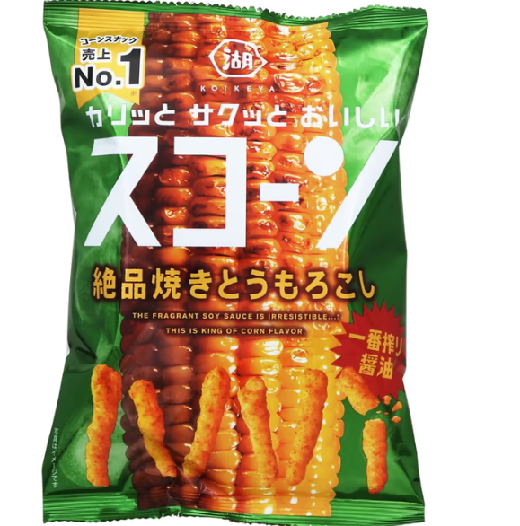 KOIKEYA CORN SNACK ALLA SALSA DI SOIA – SNACK GIAPPONESE AL MAIS CROCCANTE 75G