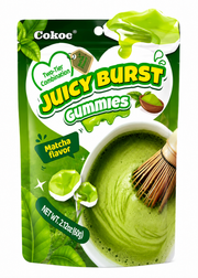 COKOC JUICY BURST GUMMIES MATCHA FLAVOR – CARAMELLE GOMMOSE RIPIENE AL TÈ MATCHA 60G