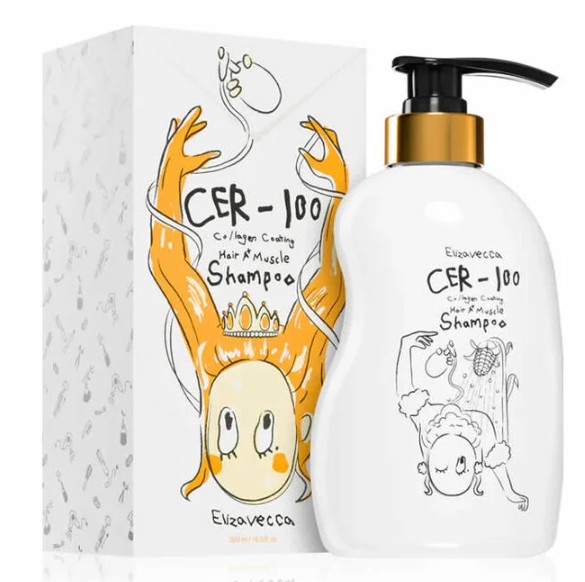ELIZAVECCA CER-100 COLLAGEN COATING HAIR MUSCLE SHAMPOO – SHAMPOO RISTRUTTURANTE AL COLLAGENE PER CAPELLI DANNEGGIATI 500ML