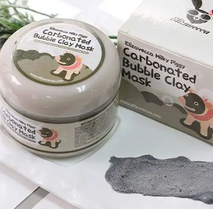 ELIZAVECCA MILKY PIGGY CARBONATED BUBBLE CLAY MASK – MASCHERA VISO PURIFICANTE OSSIGENANTE ALL’ARGILLA 100G