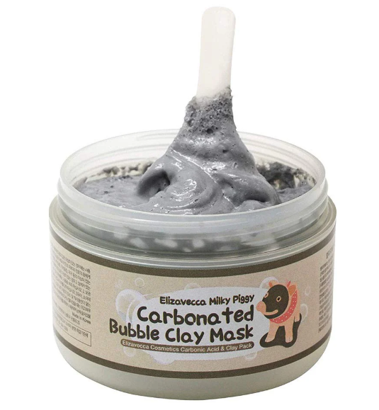ELIZAVECCA MILKY PIGGY CARBONATED BUBBLE CLAY MASK – MASCHERA VISO PURIFICANTE OSSIGENANTE ALL’ARGILLA 100G