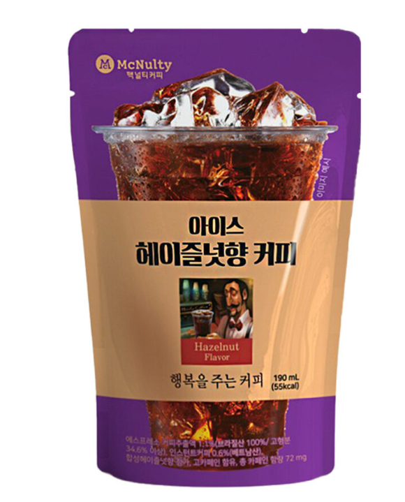 MCNULTY ICE HAZELNUT COFFEE – CAFFÈ FREDDO AL GUSTO NOCCIOLA COREANO 190ML