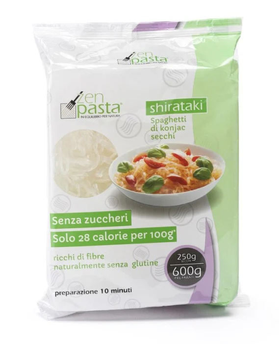 ZENPASTA SHIRATAKI DI KONJAC SECCHI 250G – SPAGHETTI DI KONJAC RICCHI DI FIBRE SENZA GLUTINE