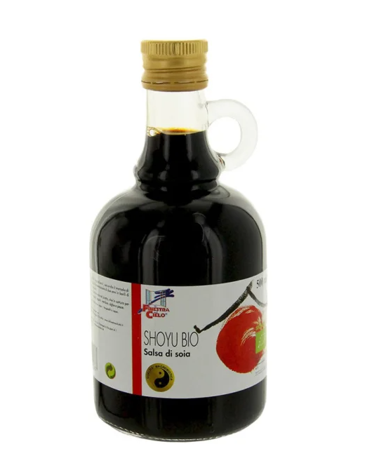 LA FINESTRA SUL CIELO SHOYU BIO SALSA DI SOIA 500ML – SALSA DI SOIA GIAPPONESE BIOLOGICA FERMENTATA