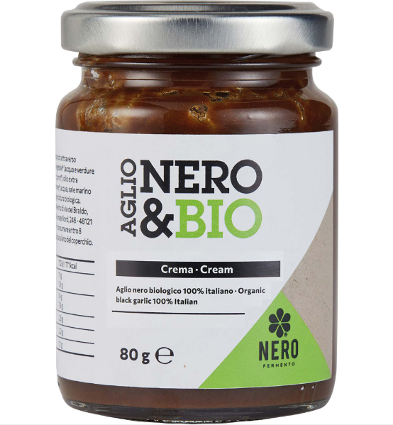 NERO FERMENTO CREMA DI AGLIO NERO BIOLOGICO 80G – AGLIO NERO 100% ITALIANO BIO