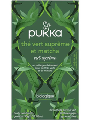 PUKKA TÈ VERDE SUPRÊME E MATCHA BIOLOGICO 30G – TÈ VERDE BIO CON MATCHA