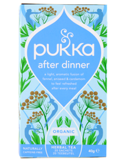 PUKKA AFTER DINNER BIOLOGICO 40G – TISANA DIGESTIVA CON FINOCCHIO, ANICE E CARDAMOMO