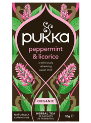 PUKKA PEPPERMINT & LICORICE BIOLOGICO 30G – TISANA ALLA MENTA PIPERITA E LIQUIRIZIA
