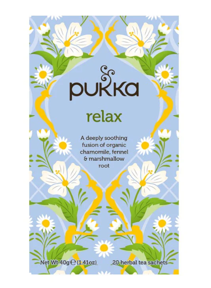 PUKKA RELAX BIOLOGICO 40G – TISANA RILASSANTE CON CAMOMILLA, FINOCCHIO E ALTEA