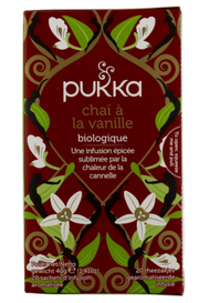 PUKKA CHAI ALLA VANIGLIA BIOLOGICO 40G – TISANA CHAI SPEZIATA CON VANIGLIA E CANNELLA