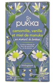 PUKKA CAMOMILLA, VANIGLIA E MIELE DI MANUKA BIOLOGICO 32G – TISANA RILASSANTE CON CAMOMILLA
