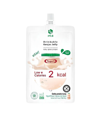 JELLY.B DRINKABLE KONJAC JELLY YOGURT – GELATINA DA BERE AL KONJAC GUSTO YOGURT SENZA ZUCCHERO 150G
