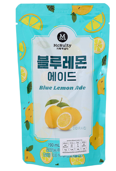 MCNULTY BLUE LEMON ADE – BEVANDA COREANA AL LIMONE BLU 190ML