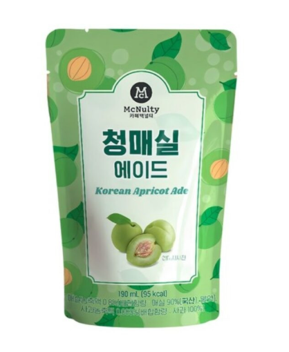 MCNULTY KOREAN APRICOT ADE – BEVANDA COREANA ALLA PRUGNA VERDE (MAESIL) 190ML
