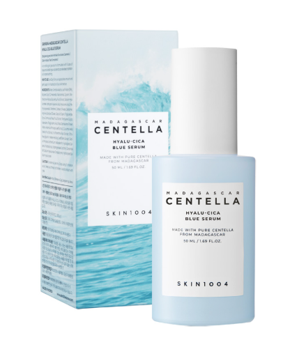 SKIN1004 MADAGASCAR CENTELLA HYALU-CICA BLUE SERUM 50ML – SIERO VISO IDRATANTE E LENITIVO CON CENTELLA ASIATICA E ACIDO IALURONICO