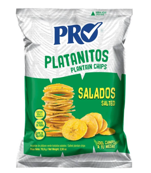 PRO PLATANITOS SALADOS – CHIPS DI BANANA PLANTAIN SALATE CROCCANTI 70,9G