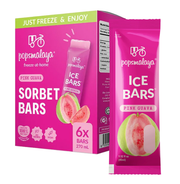 POPSMALAYA SORBET BARS PINK GUAVA 270ML (6 X 45ML) – GHIACCIOLI SORBETTO ALLA GUAVA ROSA VEGANI