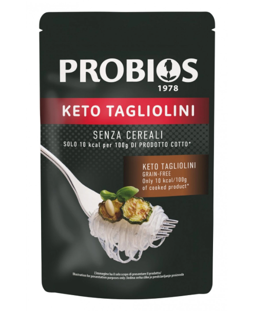 PROBIOS KETO TAGLIOLINI SENZA CEREALI – TAGLIOLINI LOW CARB KETO FRIENDLY 75G