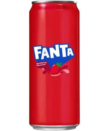 FANTA STRAWBERRY FLAVOUR DRINK 330ML – BIBITA GASSATA AL GUSTO FRAGOLA