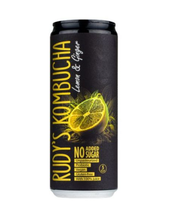 RUDY’S KOMBUCHA LEMON & GINGER 330ML – BEVANDA KOMBUCHA AL LIMONE E ZENZERO SENZA ZUCCHERI AGGIUNTI Mood Market