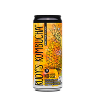 RUDY’S KOMBUCHA PINEAPPLE & PEACH 330ML – BEVANDA KOMBUCHA ALL’ANANAS E PESCA SENZA ZUCCHERI AGGIUNTI Mood Market