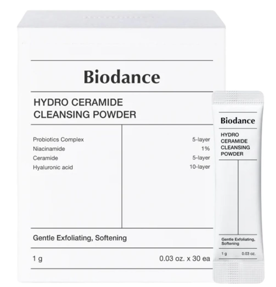 BIODANCE HYDRO CERAMIDE CLEANSING POWDER 1G – DETERGENTE VISO ENZIMATICO IN POLVERE CON CERAMIDI E ACIDO IALURONICO