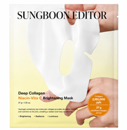 SUNGBOON EDITOR DEEP COLLAGEN NIACIN-VITA C BRIGHTENING MASK – MASCHERA VISO ILLUMINANTE AL COLLAGENE, NIACINAMIDE E VITAMINA C 37G Mood Market