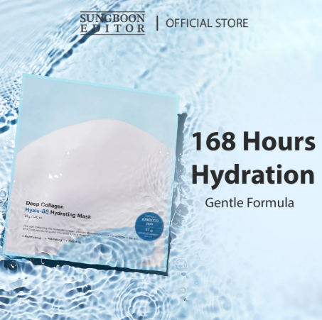 SUNGBOON EDITOR DEEP COLLAGEN HYALU-B5 HYDRATING MASK – MASCHERA VISO IDRATANTE AL COLLAGENE E HYALU-B5 37G Mood Market