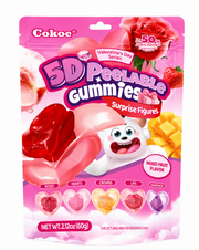 cokoc 3d peelable gummies caramelle gommose 3d al gusto di frutta mista con figure diverse 60g Mood Market