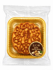 Mooncake cinese tradizionale al gusto frutta secca e semi misti wuren 60g Mood Market