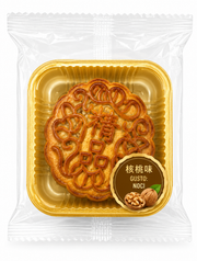 Mooncake cinese tradizionale al gusto noci walnut 60g Mood Market