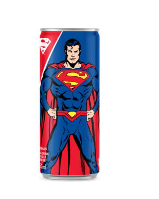 Superman soda drink bevanda gassata al gusto di frutta 250ml Mood Market