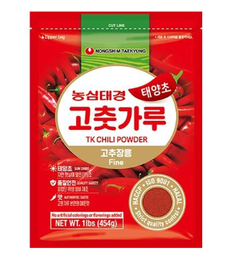 Nongshim taekyung taeyangcho tk chili powder fine peperoncino coreano in polvere 454g Mood Market