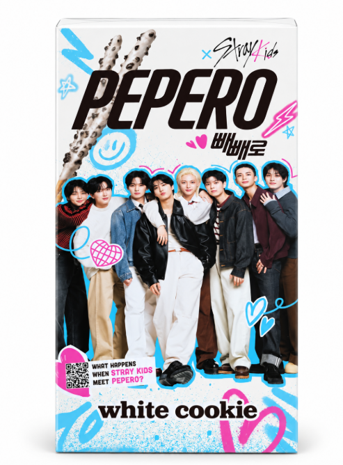 Lotte pepero white cookie stray kids 32g × 8 – 8 confezioni singole, una per ogni membro – edizione limitata k pop Mood Market