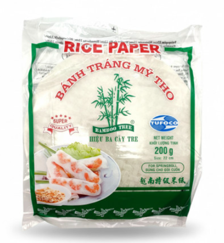 Bamboo tree rice paper 22cm 200g – carta di riso vietnamese per involtini primavera Mood Market