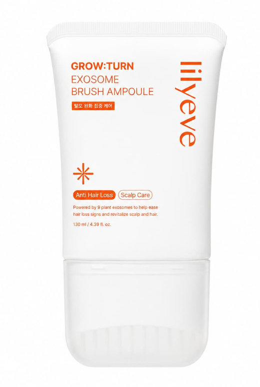 Lilyeve grow:turn exosome brush ampoule 130ml – ampolla per cuoio capelluto con applicatore a spazzola Mood Market