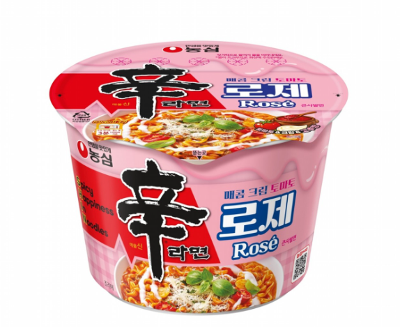 Nongshim shin ramyun rosé cup 113g – ramen coreano piccante al gusto rosé Mood Market