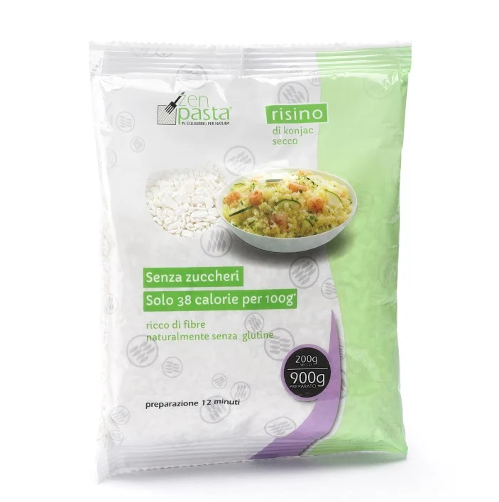 Zenpasta shirataki di konjac secchi 200g – riso di konjac senza zuccheri e senza glutine Mood Market