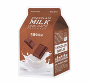 A'pieu chocolate milk one-pack face mask 21g – maschera viso al latte e cioccolato Mood Market