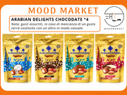 Datteri ripieni di mandorla ricoperti di cioccolato arabian delights 90g x 4 Mood Market