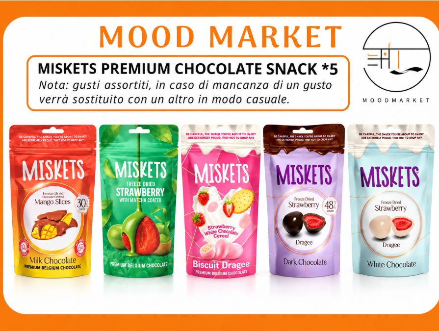 Miskets premium chocolate snack assortiti ×5 Mood Market