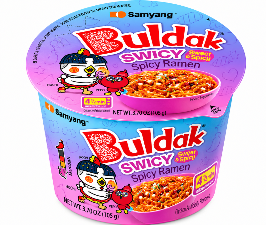 Samyang buldak swicy sweet & spicy cup ramen 105g Mood Market