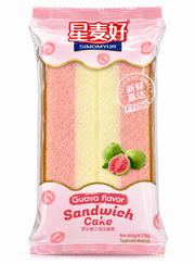 Xingmaiyu guava flavour sandwich cake 100g Mood Market