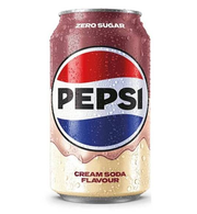 Pepsi zero sugar cream soda flavour 330ml – bevanda gassata al gusto cream soda senza zuccheri Mood Market