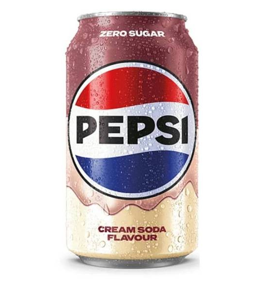 Pepsi zero sugar cream soda flavour 330ml – bevanda gassata al gusto cream soda senza zuccheri Mood Market
